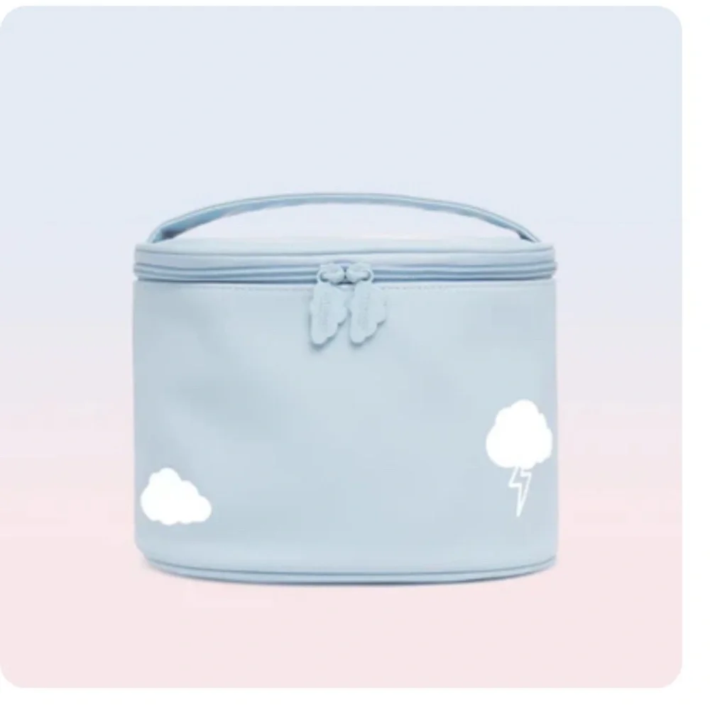 KYLIE COSMETICS Blue Cloud Cosmetic/Travel Bag